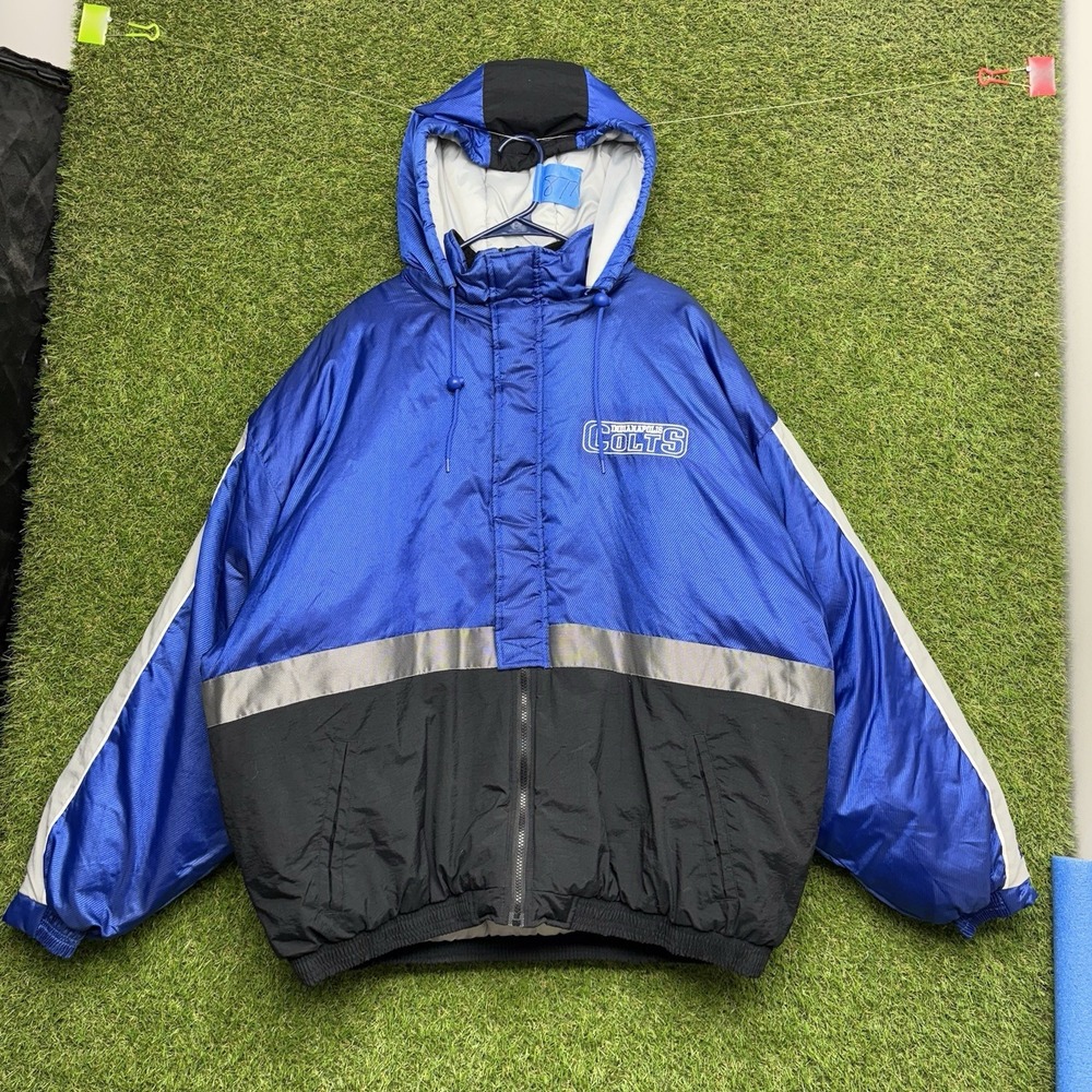 Vintage Indianapolis Colts Starter Jacket Mens XL Full Zip Up Puffer Coat 90s